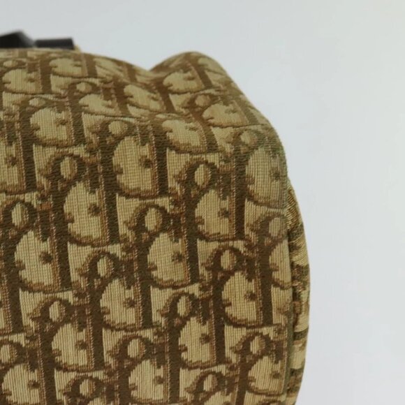 Christian Dior Trotter Canvas Boston Bag Brown Gold - Picture 8 of 16